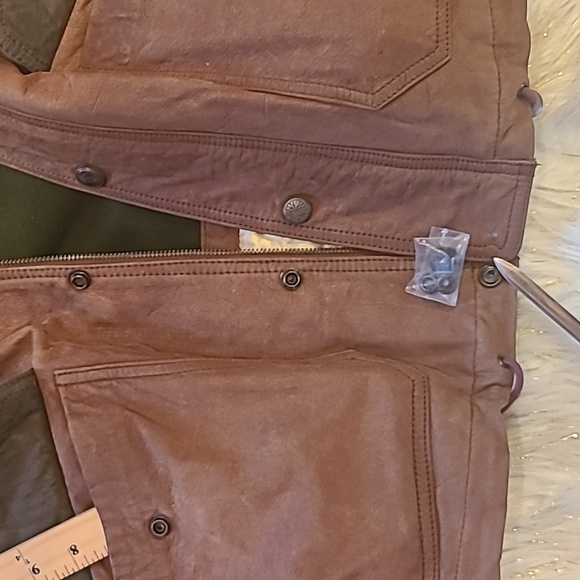 Georgetown Men's Brown Leather/Suede BomberJacket Size: Med - Picture 6 of 16